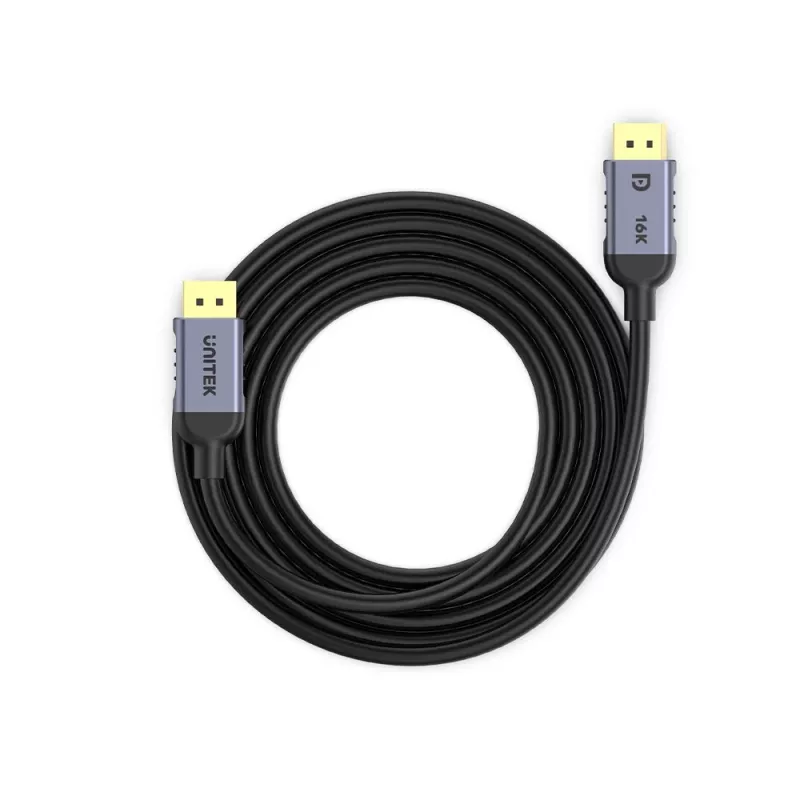 UNITEK C1628GY01-5M DisplayPort-Kabel, schwarz/grau