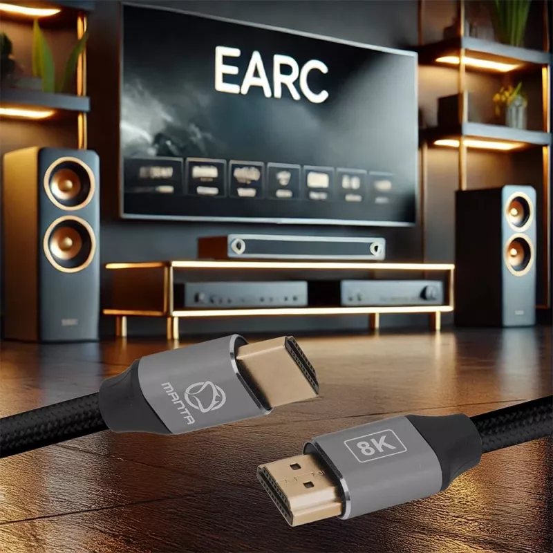 HDMI-Kabel MANTA HDMI-3MC 3 m – unterstützt bis zu 8K-Auflösung