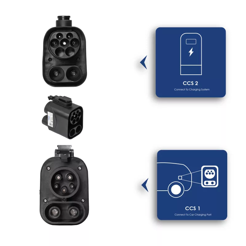 Akyga AK-SC-E19 EV-Ladeadapter CCS2 / CCS1 Compact EU 250A