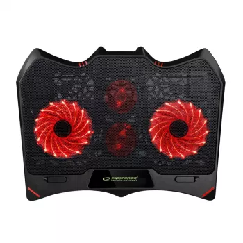 Esperanza EGC102 Buran Gaming-Notebook-Kühler, 2000 U/min, Schwarz