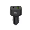 KFZ-Ladegerät Green Cell CAD33, 42 W, USB-C PD + USB-A QC3.0, 12/24 V Eingang, 5–12 V Ausgang