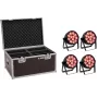 EUROLITE 4C-12 Silent schlank LED-Strahler 4x mit Transportkoffer