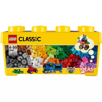 LEGO 10696 Classic Medium Creative Brick Box – Einfache Aufbewahrung, bunte Bausteine, Bauset für Kinder, Jungen und Mädchen ab 4 Jahren