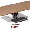 Maclean Untertisch-Tastaturhalterung, verstellbar, max. 5 kg, schwarz, MC-156 B