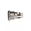 Drucktaster DimasTech Vandalismustaster 22mm Silverline Dot RGB PD215, 22 mm