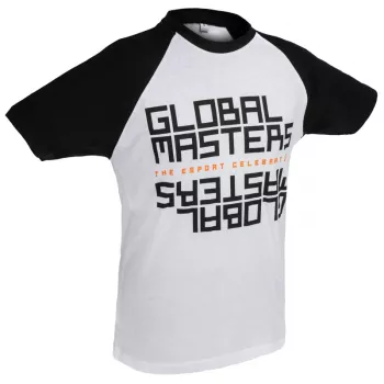 Global Masters T-Shirt GM Text - Weiß (S)