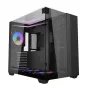 Darkflash TH285 Computergehäuse (schwarz) + 4 Lüfter