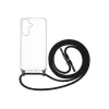 Handyhülle FIXED für Samsung Galaxy A36 5G — Fixed Pure Neck Case TPU, Schwarz, mit Trageschlaufe kompatibel