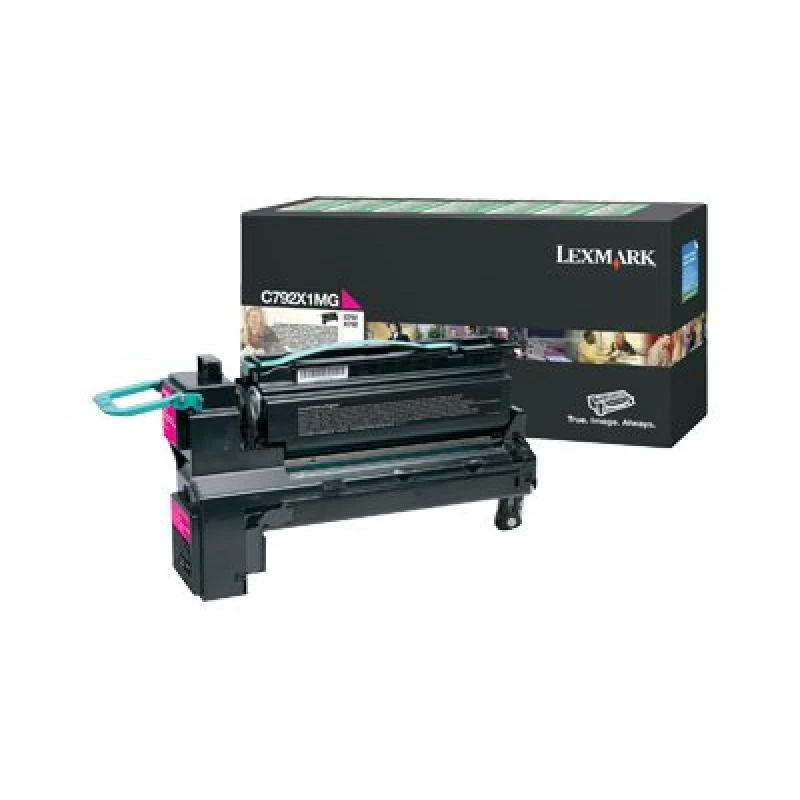 Lexmark C792X1MG Tonerkartusche mit besonders hoher Ergiebigkeit, 20.000 Seiten, Magenta