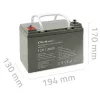 Versiegelte AGM-USV-Batterie QOLTEC 53084 12V 36Ah LongLife