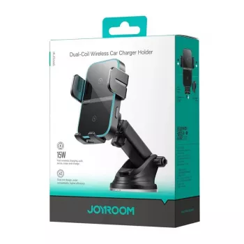 Joyroom JR-ZS246S Kfz-Armaturenbrett-Halterung mit kabellosem Ladegerät, Schwarz
