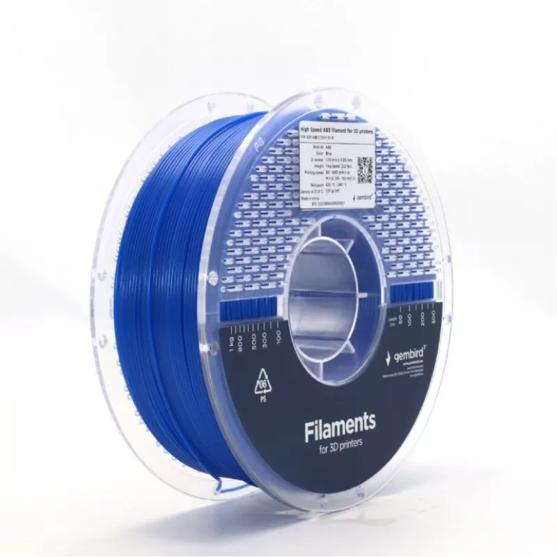 GEMBIRD ABS 1,75 mm 1 kg Filament — Blau für den 3D-Druck