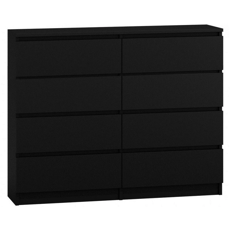 Topeshop M8 120 CZERŃ Kommode