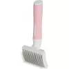 Bürste ZOLUX 550004 — Katzenbürste S, Stahlborsten, Kunststoffgriff, 175 mm, rosa/weiß