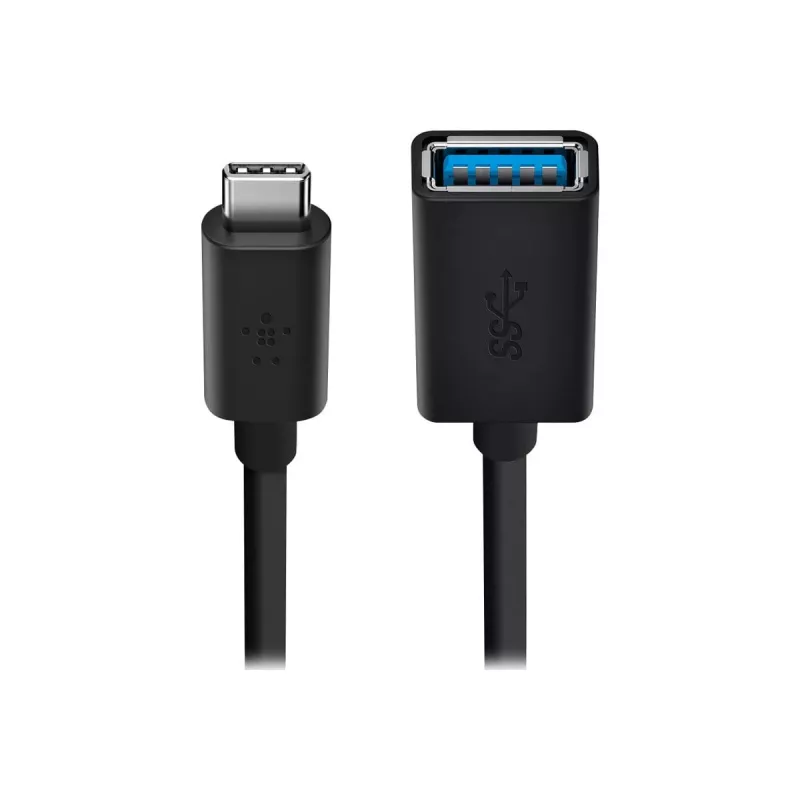 Belkin USB-3.0-Adapter USB-C auf USB-A, 5 Gbit/s, Schwarz
