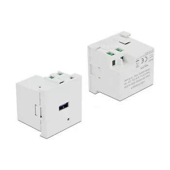 DeLock 81311 Easy 45 USB Type-A Ladeport-Modul, 3 A, weiß