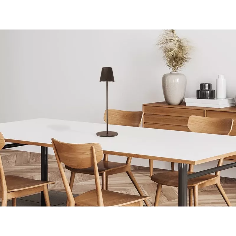 Beper P201UTP403 Akku-Sofalampe, Touch-Bedienung, höhenverstellbar, 2,3 W, Corten