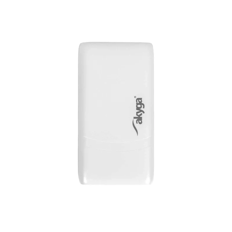 Akyga AK-CH-32 flaches GaN-USB-C-Ladegerät 65 W, 2 x USB-C PD, Weiß