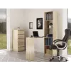 Computer desk top e shop R50 SON Z mit Regal, Ecktisch, eichenfarben, Spanplatte rechteckige Platte