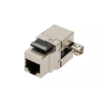 Keystone-Buchse Extralink CAT6 STP RJ45, Buchse, stahlfarben, 1 Stück