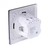 Steckdose Typ F Fibaro FGWSONF-011-8, 1 Steckdose, 110–230 V, 50/60 Hz, schwarz