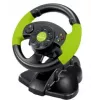 Esperanza EG104 High Octane Lenkrad mit Pedalen, PC/PS3/Xbox 360, Schwarz/Grün