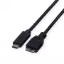 ROLINE - USB-Kabel - Micro-USB 3.0 Typ B (M) auf USB Typ C (M) - 1 m - Schwarz (11.02.9006)