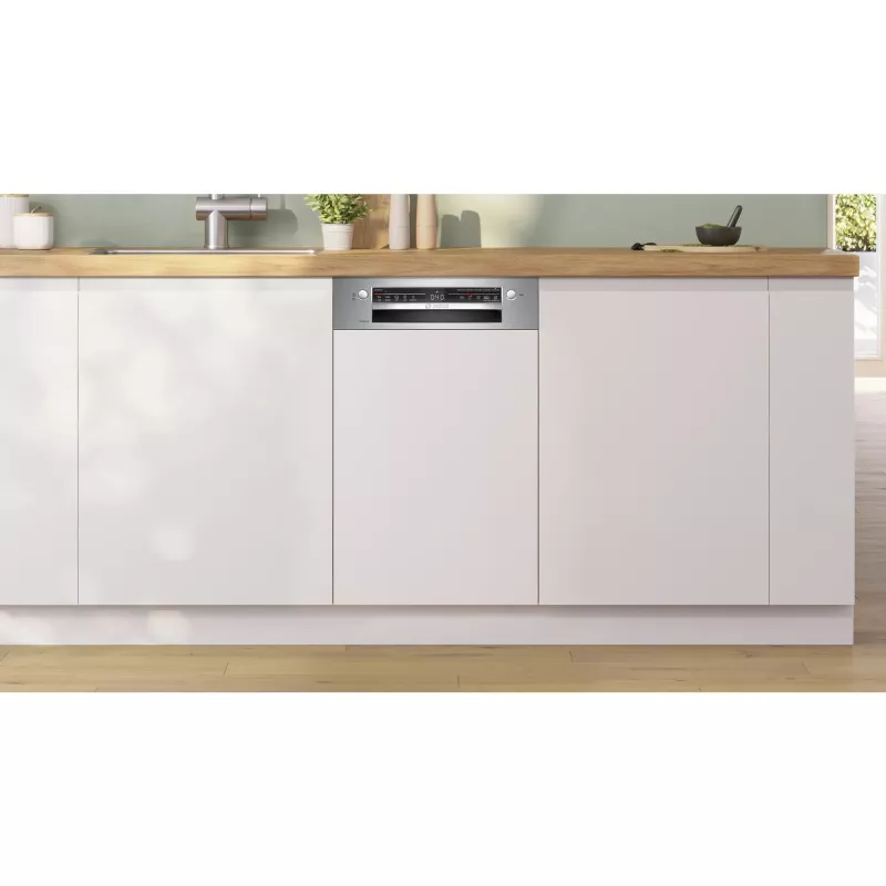 Geschirrspüler Bosch Serie 2 SPI2HKS42E halbintegriert Slimline 45 cm, 10 Maßgedecke, 5 Programme, Klasse E