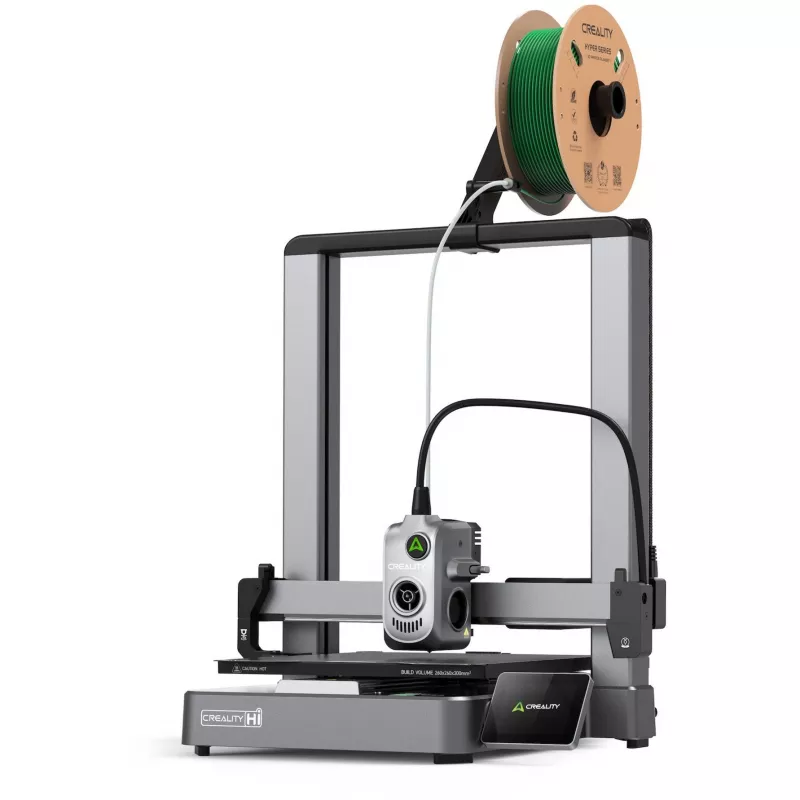 Creality Hi 1001010510 3D-Drucker, Direktextruder, automatische Nivellierung, Silber/Schwarz