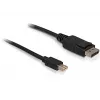 Displayport-Kabel DeLOCK 82698 1m mini DisplayPort auf Displayport Schwarz