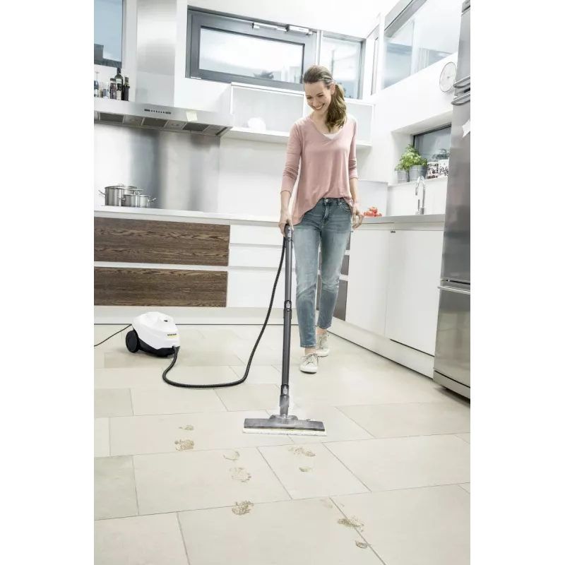 Kärcher SC 3 EasyFix 1.513-650.0 Zylinder-Dampfreiniger, 1900 W, 3,5 bar, 0,5 l, Schwarz/Weiß