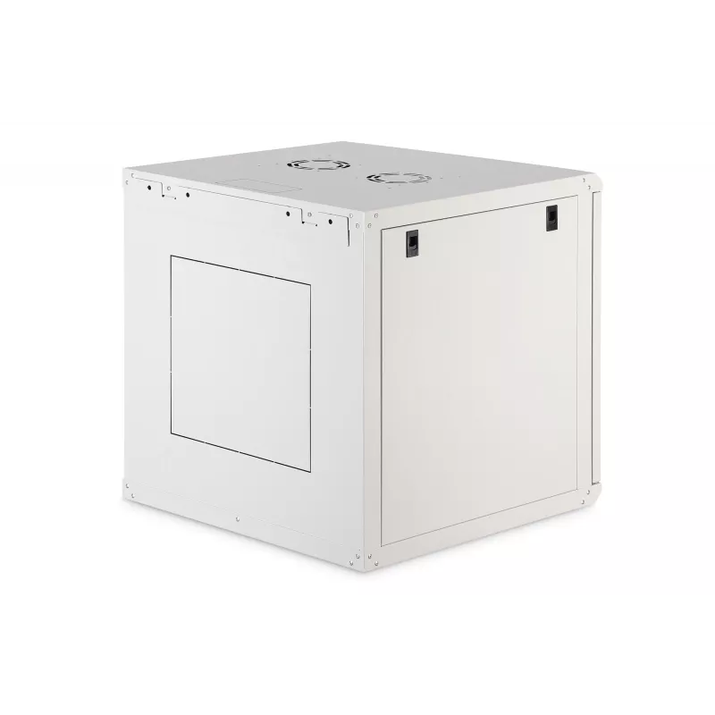 Wandmontagerack DIGITUS Dynamic-N 12U 600x600 mm IP20, Schlüsselschloss, Kabelmanagement, unmontiert