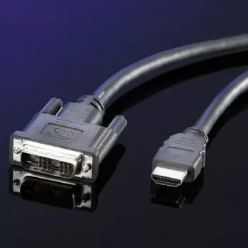ROLINE Kabel DVI (18+1) ST - HDMI ST 1,0m (11.04.5519)