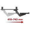 Maclean Untertisch-Tastaturhalterung, verstellbar, max. 5 kg, schwarz, MC-156 B