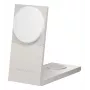 Kabelloses Ladegerät Native Union Rise 3‑In‑1 Qi2 — USB, 2 m Kabel, Hellgrau (Sandstein)