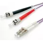 Glasfaser-Patchkabel VALUE 50/125 µm LC/ST OM4 Violett 10 m