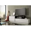 Cama TV-Schrank SIGMA 3 180 weiß/weiß glänzend + schwarz