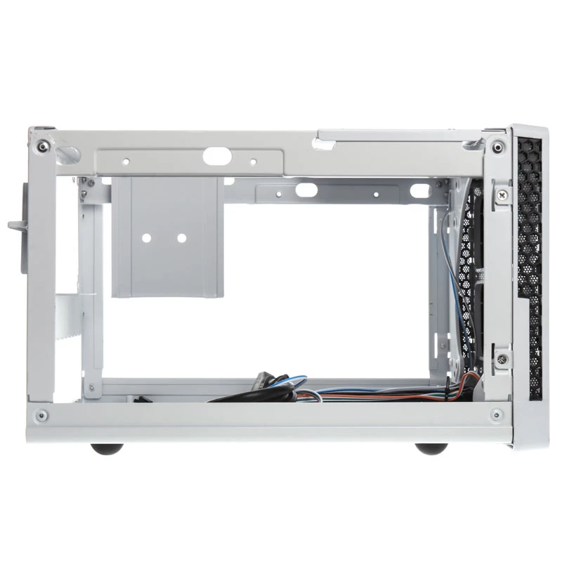 SilverStone SUGO SG13 - Desktop - Mini-DTX - ohne Netzteil (AT / PS/2) - Schwarz, Weiß - USB/Audio (SST-SG13WB-Q)