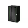 Digitus Unique DN-19 20-U-SW - Schrank - Netzwerkschrank - geeignet für Wandmontage - Schwarz, RAL 9005 - 20U - 48,3 cm (19) (DN-19 20-U-SW)