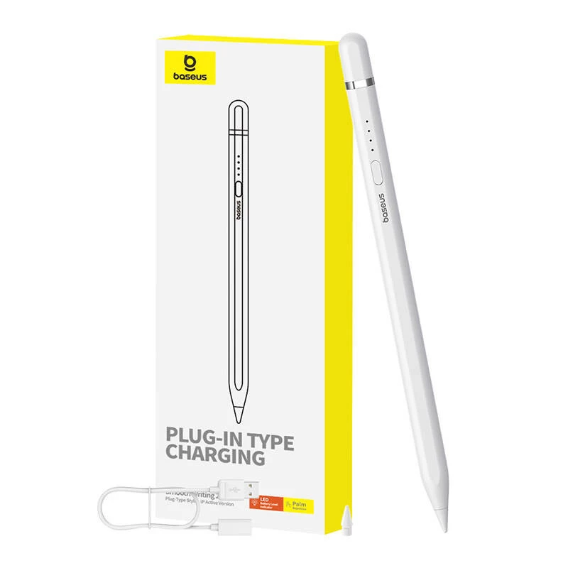 Stylus Baseus Smooth Writing Series Plug-in-Ladung Lightning, Weiß