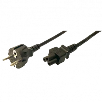 Stromkabel LogiLink CP093 1,8 m C5-Kupplung CEE7/7
