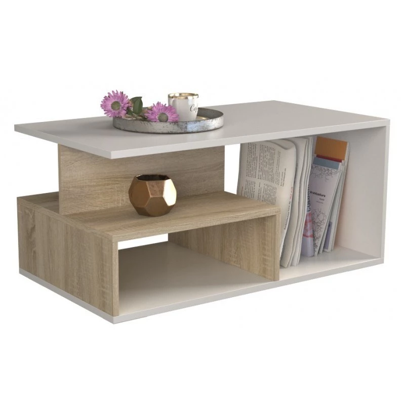 Topeshop PRIMA SON MIX Couchtisch / Beistelltisch / Endtisch, Couchtisch, frei geformt, 1 Bein
