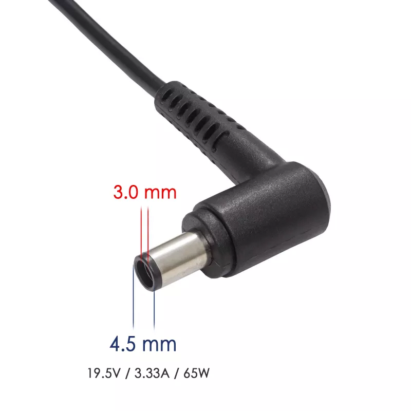 Akyga AK-ND-58 Notebook-Netzteil 19,5 V / 3,34 A, 65 W, 4,5 x 3,0 mm Stecker mit Pin, für Dell