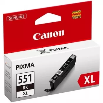 Canon CLI-551BK XL Tintenpatrone, Schwarz, 11 ml, hohe Ergiebigkeit (6443B004)