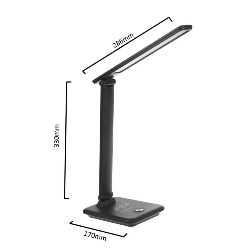 LED-Schreibtischlampe 9W Qi-Ladegerät Maclean MCE616B