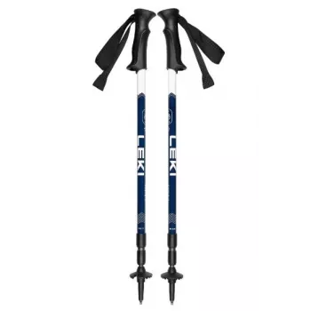 Trekkingstöcke Leki EAGLE blau-weiß verstellbar Aluminium 3-teilig 110–145 cm, 270 g