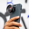 ShiftCam AC-CA-14PR-CH-EF Kamera-Schutzhülle mit Objektivhalterung für iPhone 14 Pro, MagSafe, Anthrazit