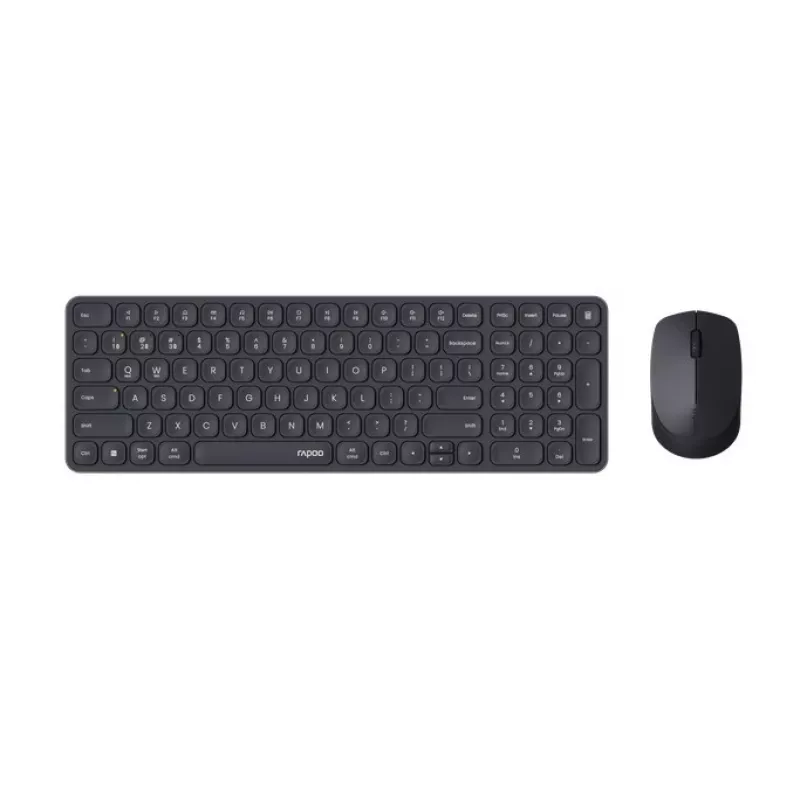 Rapoo 9310M Kabelloses Multi-Mode Tastatur-Maus-Set, Schwarz
