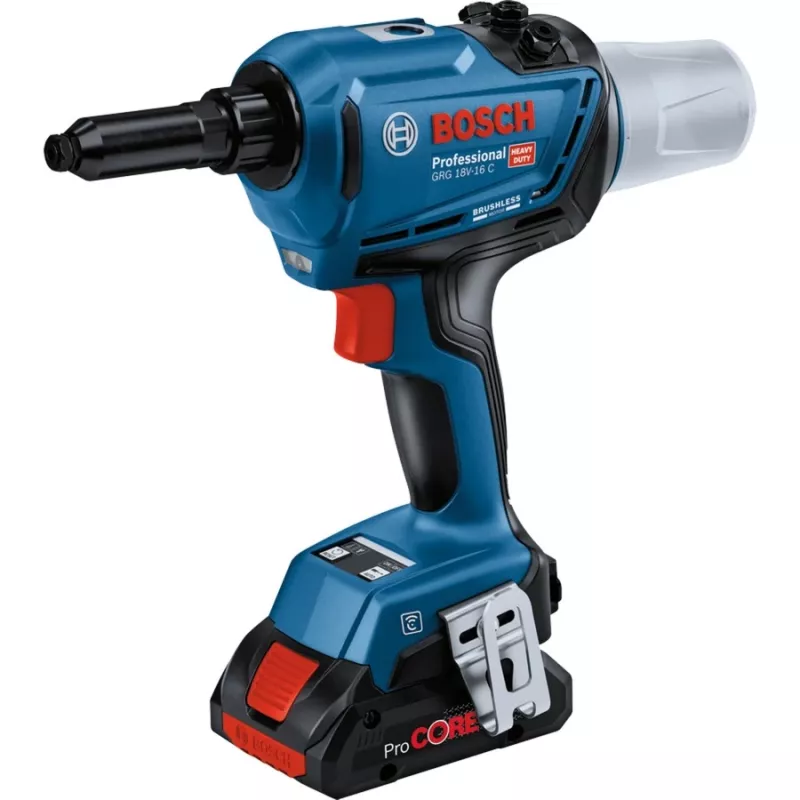 Bosch GRG 18V-16 C Professional (0 601 9K5 001) Akku-Nietpistole, 18 V, 2 × 4,0 Ah, L-BOXX
