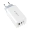 SAVIO LA-07 GaN 65W Netzteil, USB, QC4.0+, PD 3.0, Weiß